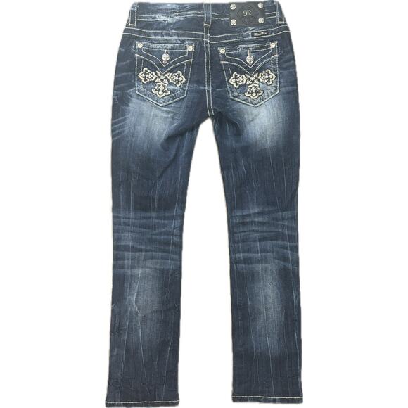 Miss Me Cross straight jeans flap pocket 26 - Picture 3 of 8